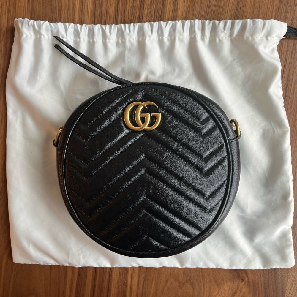 Gucci GG Marmont Round Camera Crossbody Bag